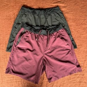 Two pairs of Ten Thousand Interval shorts.